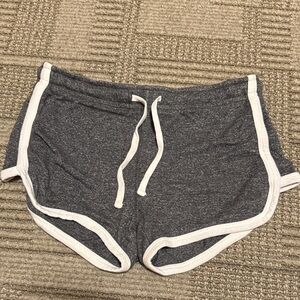 Aeropostale Charcoal Shorts with Ivory Trim